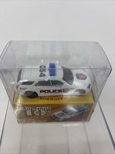 2009 Matchbox Superfast 40th Anniversary #7 Dodge Magnum Police (White) - Picture 2 of 8