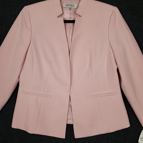 Kasper Damen Blazer Größe 6 Tutu Rosa Polyestermischung Offene Jacke Neu mit Etikett - Bild 7 von 22