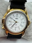 Vintage Men's Timex Indiglo WR 30M Two Tone Quartz Watch New Battery