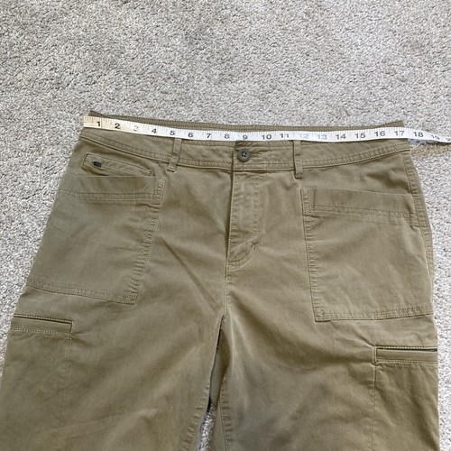 Pantalones cargo Eddie Bauer para mujer 12 First Ascent verde mezcla de algodón senderismo al aire libre - Imagen 6 de 13
