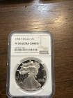 1998-P American Silver Eagle, NGC PF 70 Ultra Cameo, PF70 UC Brown Label