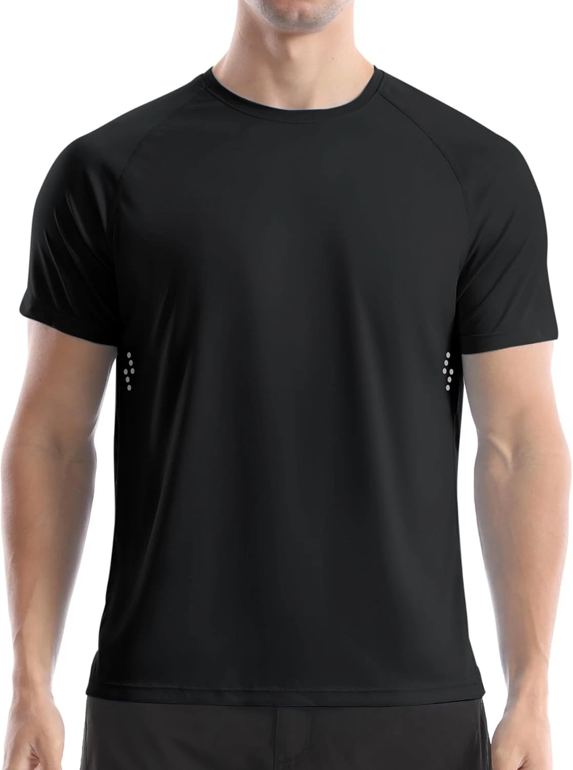 Men's UPF 50+ Swim Shirts, Sun Protection Short Sleeve Rash
