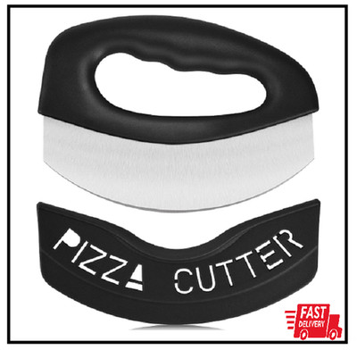 Heavy Duty Stainless Steel Pizza Cutter with Cover, Super Sharp Blad