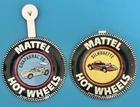 Lot of 2 Vintage Hot Wheels Redline Metal Buttons - Chaparral 2G & Silhouette