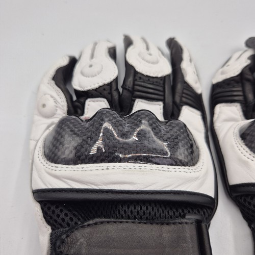 Guantes de moto AGRIUS blancos protectores 2XL XXL - Imagen 3 de 14