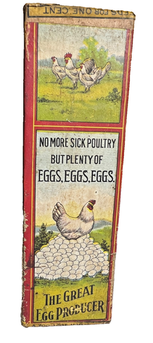 Antique International Medicinal Poultry Food Tonic Box 1906 Minneapolis MN Farm - Picture 2 of 17