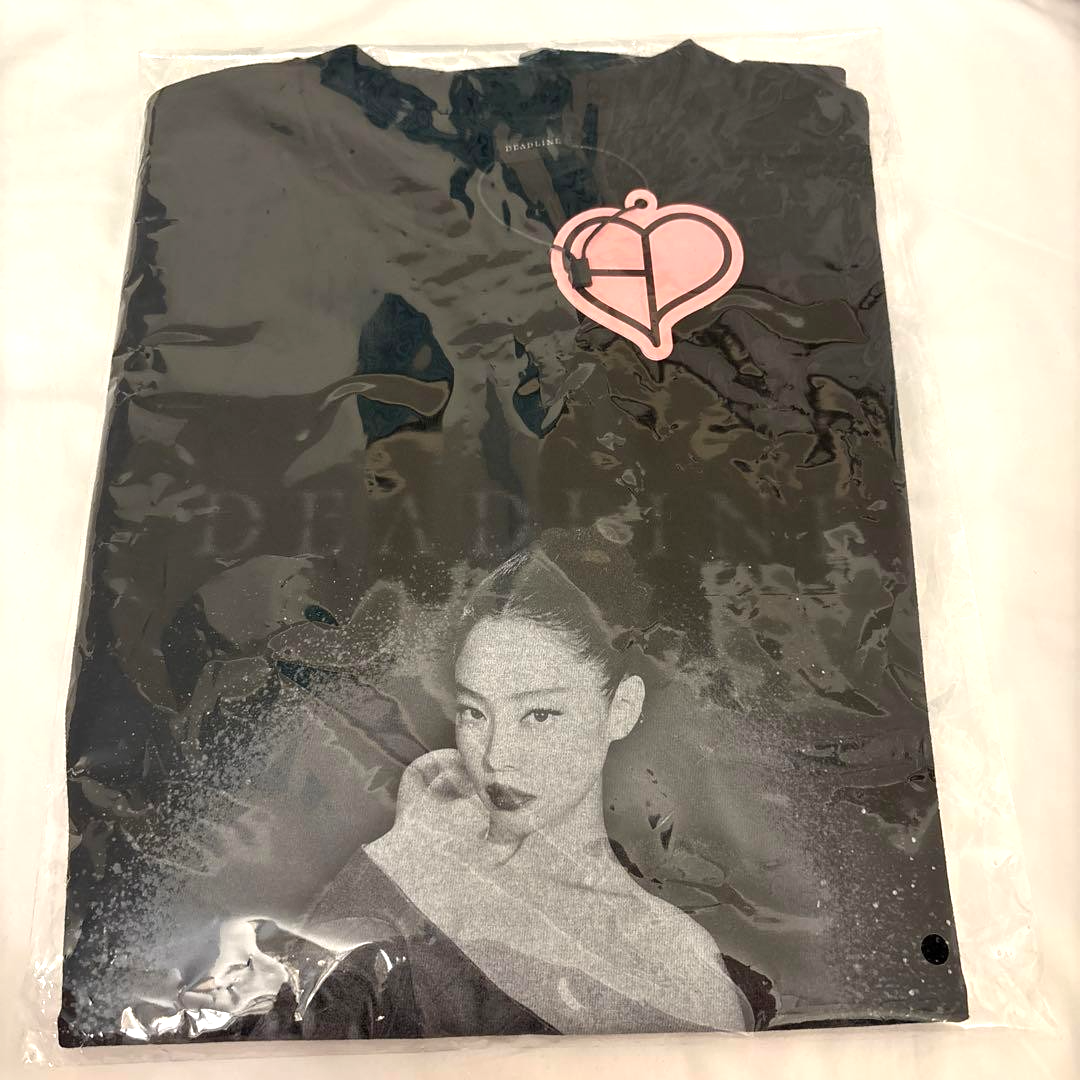 NEW BLACKPINK JENNIE DEADLINE Official T-shirt XL+ ktown4u POB