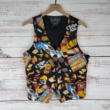 NICOLE MILLER Vintage 1992 Womens Size L RARE Vest Nabisco Oreos Ritz Cracker