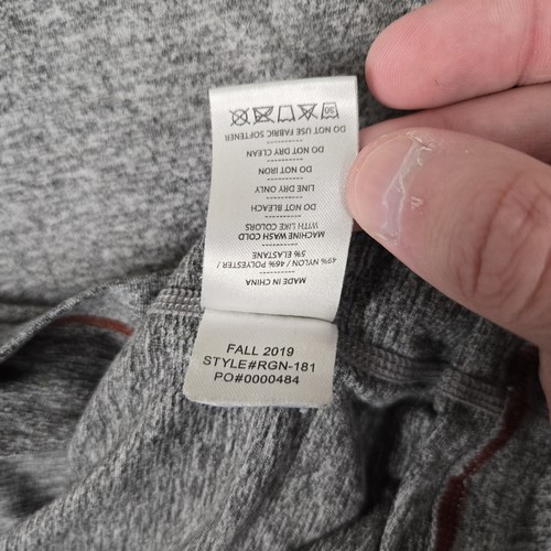 Rhone Shirt Mens Medium Short Sleeve Gray Reign Tee Stretch Performance Nylon - Picture 5 of 7