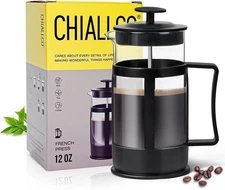 French Press Coffee/Tea Maker, Camping Mini Coffee/Tea Press of 304 Stainless St