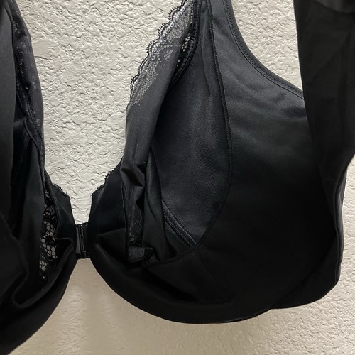 Sujetador con aros Playtex Secrets cierre frontal sin pinchazos Dreamwire negro talla 46G nuevo con etiquetas - Imagen 5 de 5