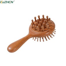 Double-Sided Meridian Comb Scalp Therapy Massage Comb Head Caring Natural Sandal