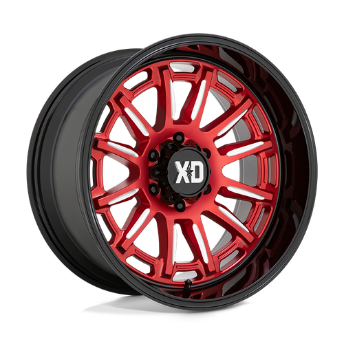 20x9 XD XD865 PHOENIX Candy Red Milled With Black Lip Wheel 6x135 (0mm) - Picture 1 of 7