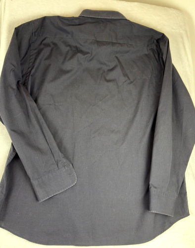 UNTUCKit Huber Herren Hemd XXXL Baumwolle Schwarz Langarm Button Down - Bild 4 von 6