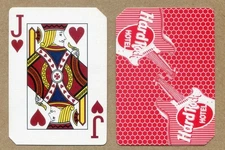 HARD ROCK CASINO HOTEL, Las Vegas. Jack of Hearts, Vintage SWAP PLAYING CARD