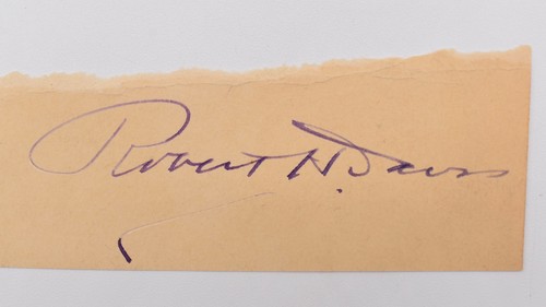 Robert H. Davis Autogramm Unterschrift Ausschnitt, amerikanischer Schriftsteller & Kolumnist - Bild 2 von 2