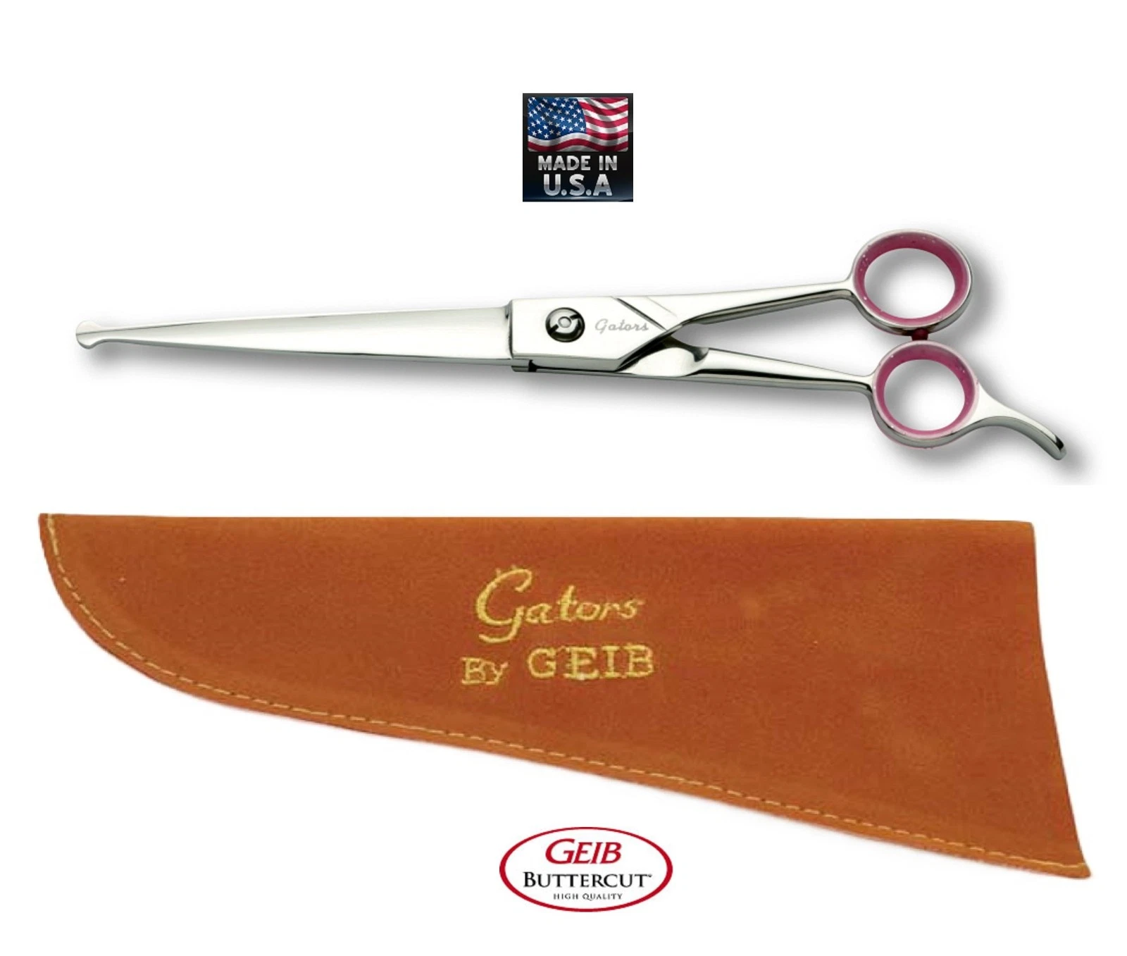 Geib GATOR Buttercut 8 1/2" BALL TIP STRAIGHT SHEAR Scissor&CASE-Pet Grooming
Opens in a new window 