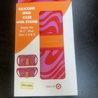 Komar Kids Red/Pink Swirl iPad Case w/Stand Made For 10.2" Gen 7,8,9  READ