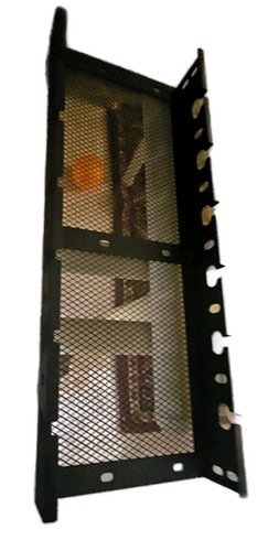 Mesh Metal Cable Organizer Set - Black Mount Shelving Unit - Home Office - Picture 3 of 4