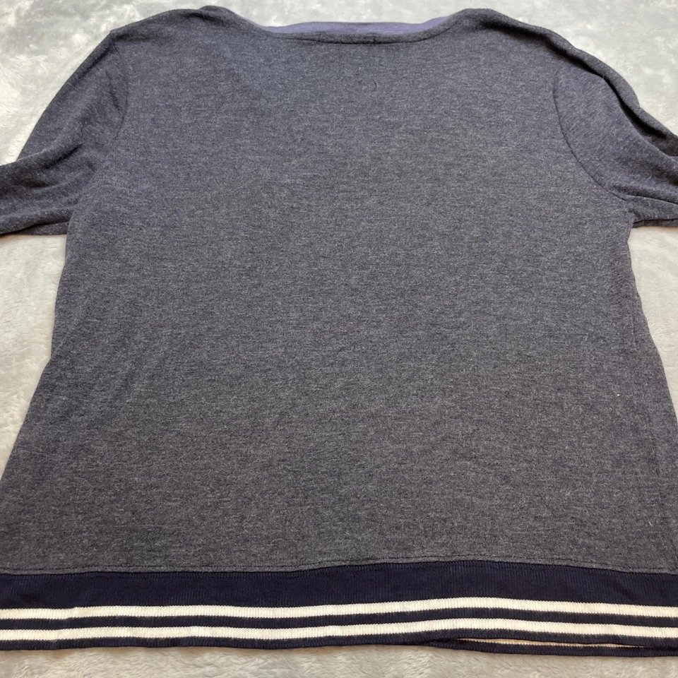 Suéter Spiritual Gangster Mujer L Azul Brezo Buenas Vibraciones Sociedad Cuello en V Foto 2 de 4