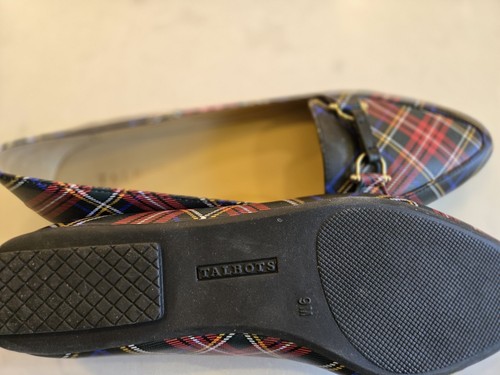 Talbots NWO Box Red Plaid Driving Loafer W/Buckle SZ 9 - Picture 10 of 10