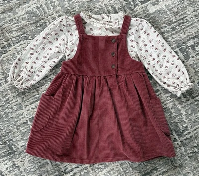 Mamas and Papas 2 Piece Set Top and Dress 9-12 Months Excellent Condition - Image 1 of 4