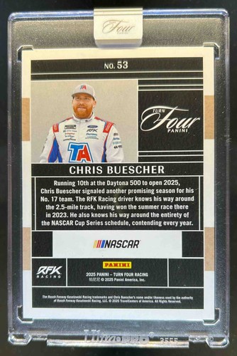 2025 Turn Four NASCAR Chris Buescher #70/75 - Picture 2 of 2
