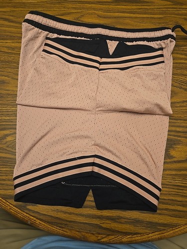 Pantalones Cortos Nike Air Jordan Sport Dri-FIT Diamante Para Hombre 2XL Rosa Susurro Negros Usados en Excelente Condición - Imagen 8 de 21