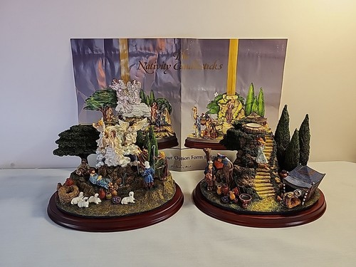 Danbury Mint "The Nativity Candlesticks" The Wise Men's And Shepards Camp (Neu in Verpackung) - Bild 2 von 16
