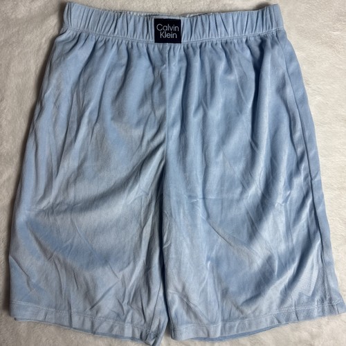 Calvin Klein Boys 3 Short Sleeve Button Shirt and Shorts Pajama Blue L 14/16 - Picture 5 of 9