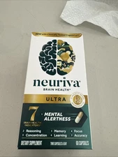 Neuriva Ultra Brain Health Mental Alertness Memory Focus 60 Capsules - Exp 12/26