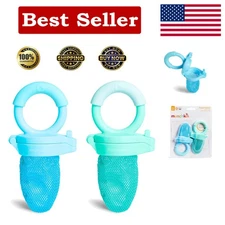 2-Pack Baby Food Feeder Set - BPA-Free Mesh for Safe Solid Food Enjoyment