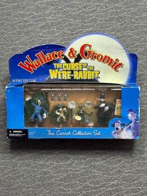 Wallace & Gromit Curse Of Were Rabbit Carrot Collector Figure Set 2005 McFarlane