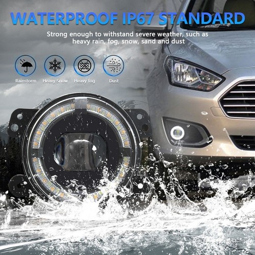 4 Inch Car LED Fog Lamp Quick Installation 20000LM Waterproof Fog Light - Picture 10 of 12