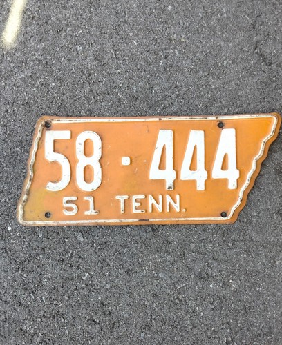Oldtimer 1951 Tennessee Nummernschild 