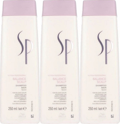3 Stück Wella SP Balance Scalp Shampoo 250 ml