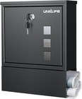 Uniclife Wall Mount Mailbox, Mailboxes for Outside, Key Lock(bottom Slot) 