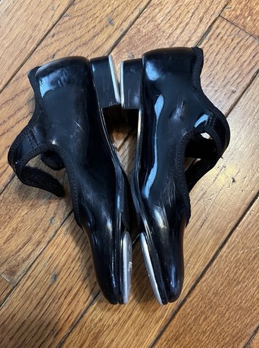 Girls Black Tap Dance Shoes Size 10.5 - Picture 15 of 15