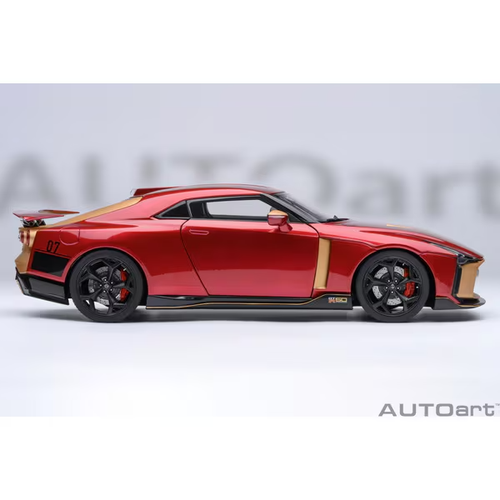 AUTOart 77514 1/18 Nissan GT-R50 by ItalDesign Red/Gold Resin Model - Picture 5 of 24