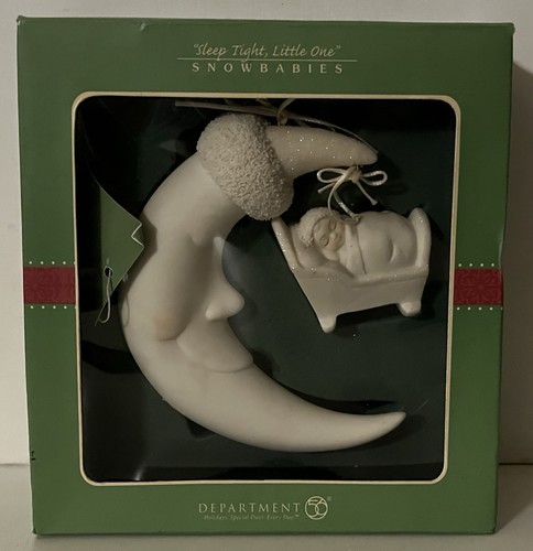 Department 56 Sleep Tight, ornamento Little One Snowbabies - Luna e bambino "NUOVO" - Foto 5 di 9
