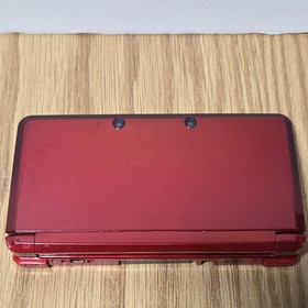 Nintendo 3DS Console Flame Red  CTR-001 Tested Authentic + Charger + Game 🎮