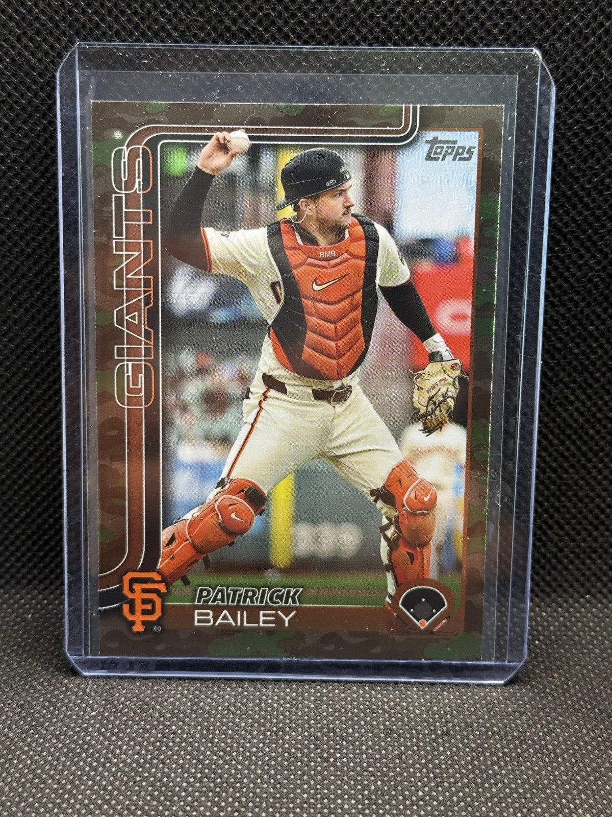 Patrick Bailey 2025 Topps #70 Memorial Day Camo /25 San Francisco Giants