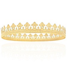 Gold King Crown for Men - Metal Royal Mens Tiara Crown, Full Round Adult Size...