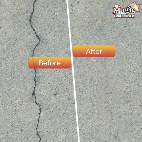 Magic Crack Filler 2,5 Pfund Betonplatte grau, zum Füllen von Betonrissen o... - Bild 6 von 7