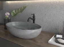 BWE Waterfall Hole Single-Handle Vessel Bathroom Faucet With Pop-up Drain Bronze