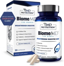 1MD Nutrition BiomeMD Advanced Digestive Support for Women 30 Capsules EXP 07/26