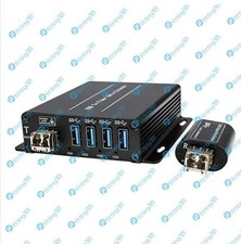 1PCS 4 Channel USB 3.0 over Fiber Optic Extender Duplex LC Port New iv