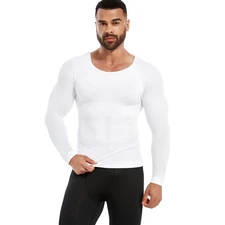 Men's Gynecomastia Compression Shirt Slim Shapewear to Hide Man Boobs Moobs Tops