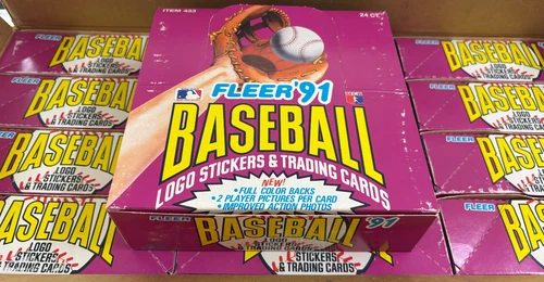 1991 Fleer Baseball Jumbo Box 24 Factory Sealed Packs, 30 Cards per pack