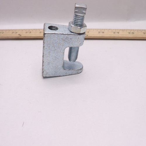 Universal Beam Clamp Cast Iron 3/8" Rod x 1-1/4" Max Flange - Picture 1 of 4